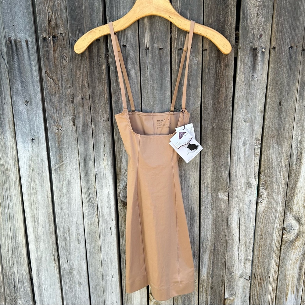 NWT Hanro Natural Shape Open Bust Body Dress Nude S